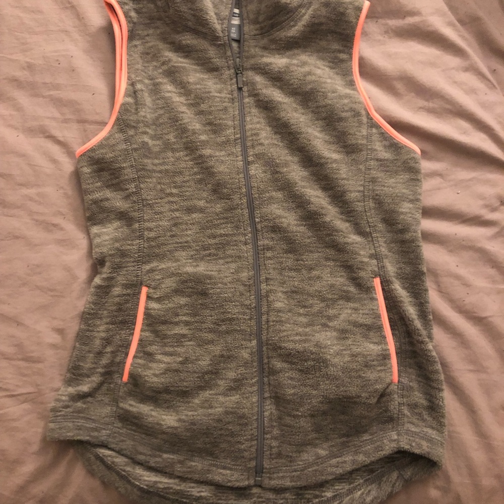Old Navy Fleece Vest XS grey/pink